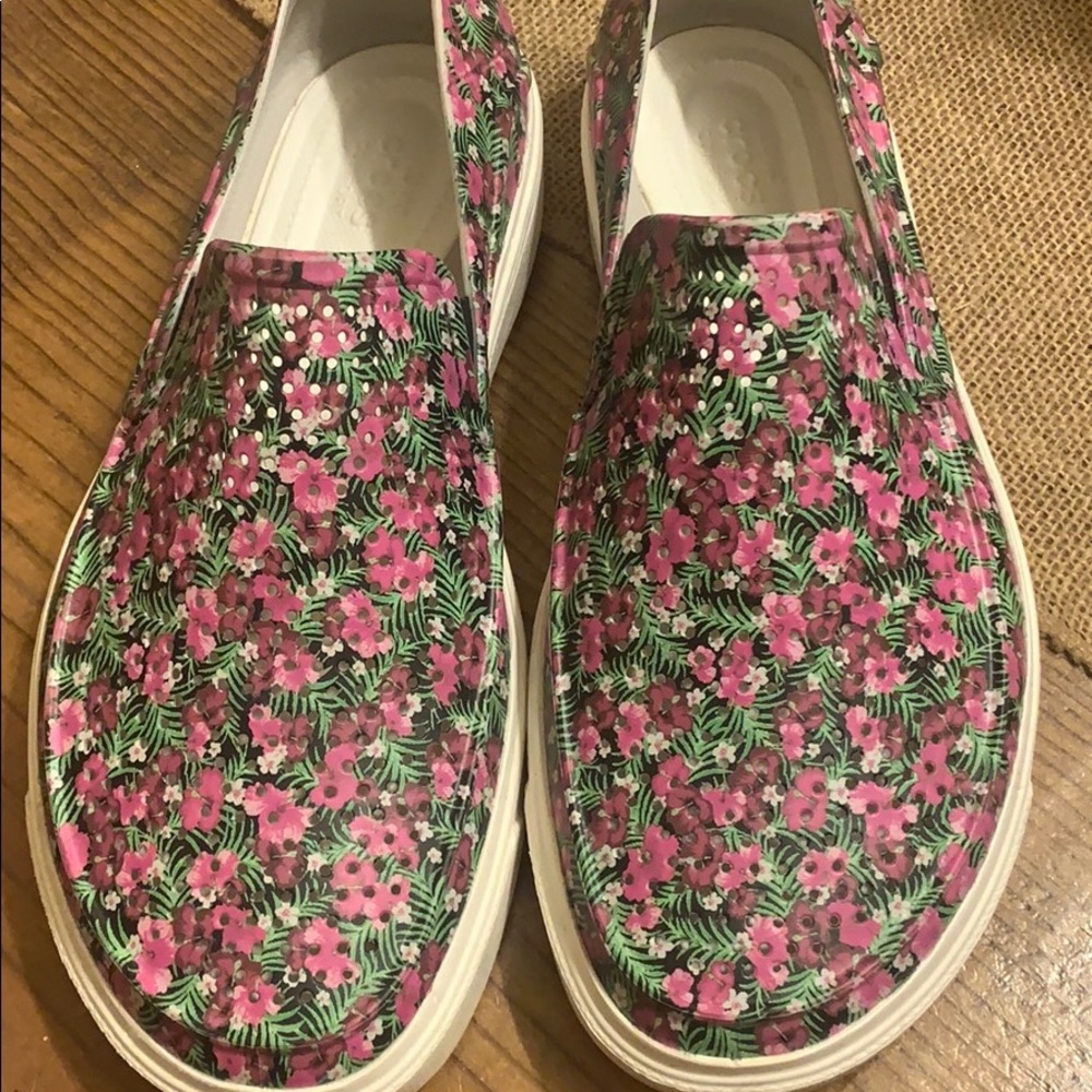 Floral crocs